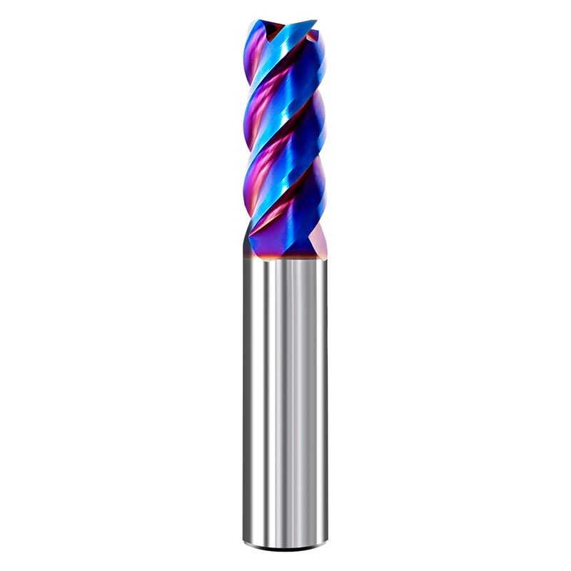 4FL Corner Radius Carbide Solid End Mills with TiAIN Coating 65HRC 45° Helix - Da Blacksmith