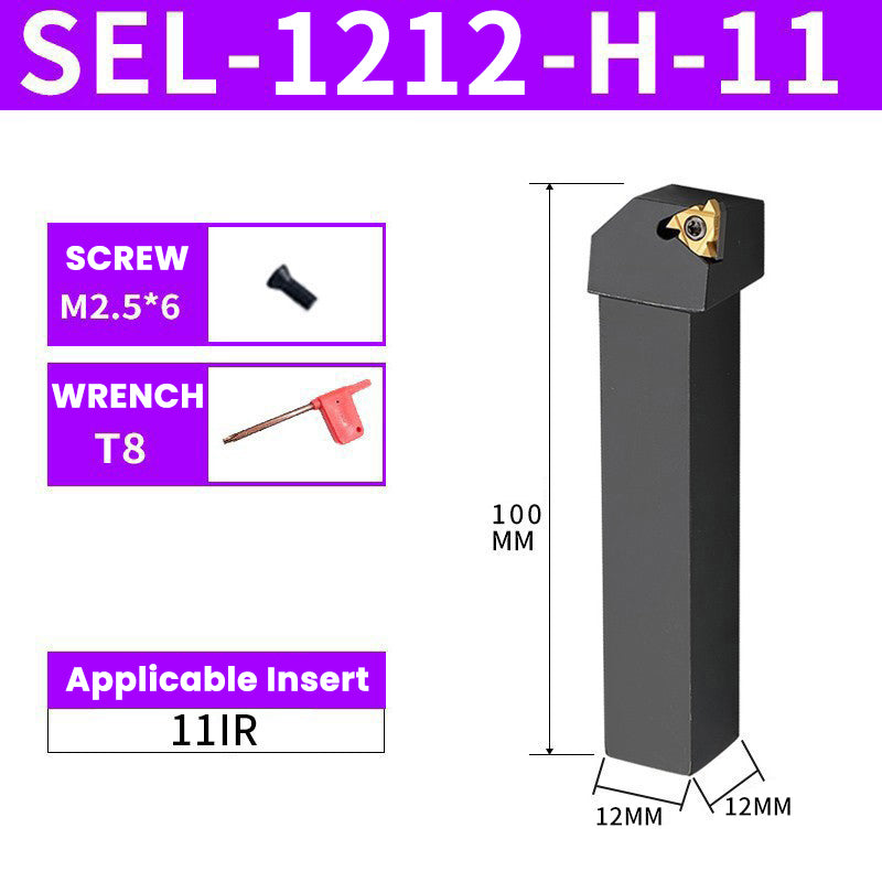 SER/SEL1212H11 CNC External Thread Turning Toolholder