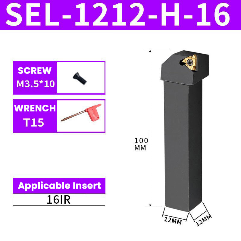 SER/SEL1212H16 CNC External Thread Turning Toolholder