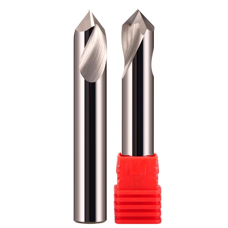 4mm Diameter 50mm Length 90° HRC58 Tungsten Carbide Solid Center Drill for Non-ferrous - Da Blacksmith