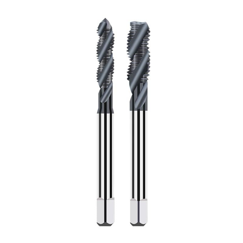 M10x1.5 Solid Tungsten Carbide Machine Spiral Thread Taps for Blind Hole with TiCN Coating - Da Blacksmith