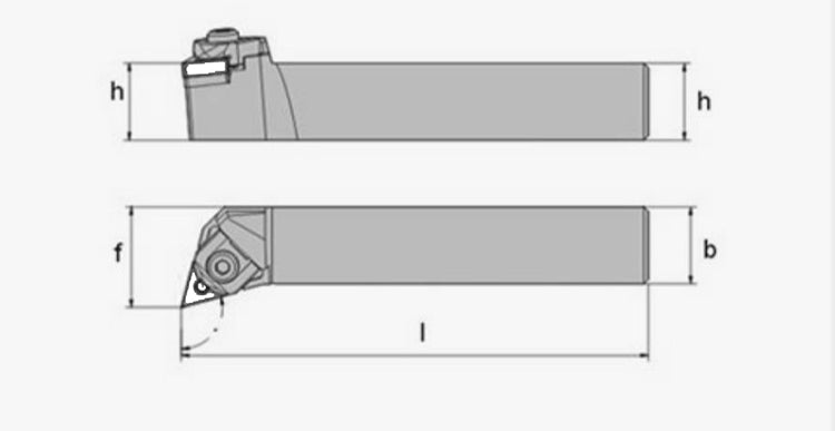 WTQNR/WTQNL 2525M16 External Turning Toolholder - Da Blacksmith