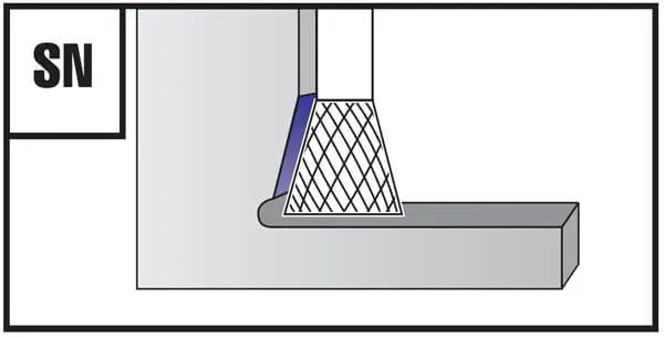 SN 12*3mm Inverted Taper Carbide Burr 3mm Shank 40mm Long Rotary File Bit - Da Blacksmith