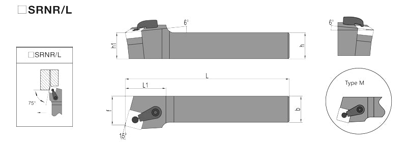 MSRNR/MSRNL 2020K12 External Turning Toolholder - Da Blacksmith