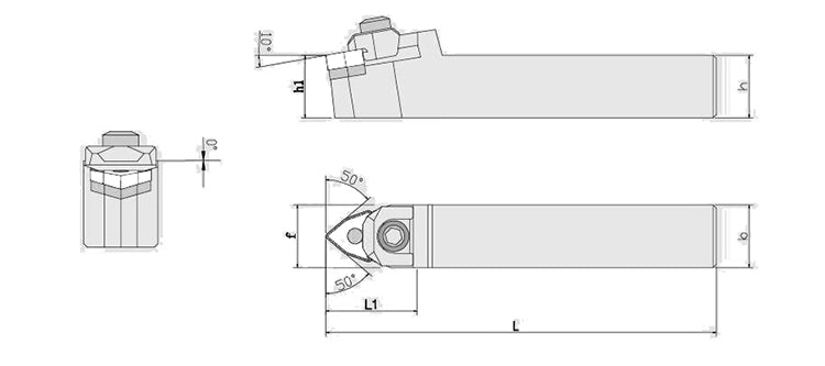 WWENN 2020K08 External Turning Toolholder - Da Blacksmith