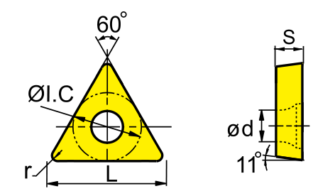 TPGH090204L Ceramic Positive Turning Insert - Da Blacksmith
