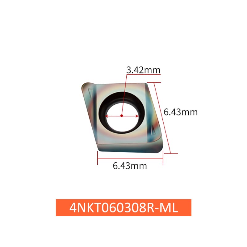 Fast Feed Milling Inserts 4NKT060308R-ML - Da Blacksmith