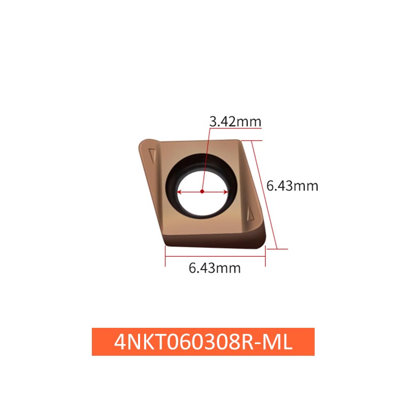 Fast Feed Milling Inserts 4NKT060308R-ML - Da Blacksmith