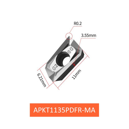 CNC Milling Inserts APKT1604PDFR-MA for Non-ferrous Metals - Da Blacksmith