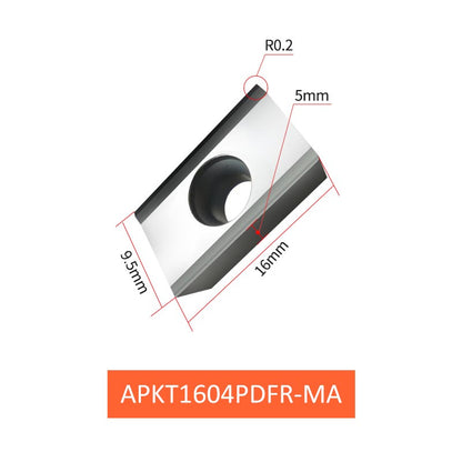 CNC Milling Inserts APKT1604PDFR-MA for Non-ferrous Metals - Da Blacksmith