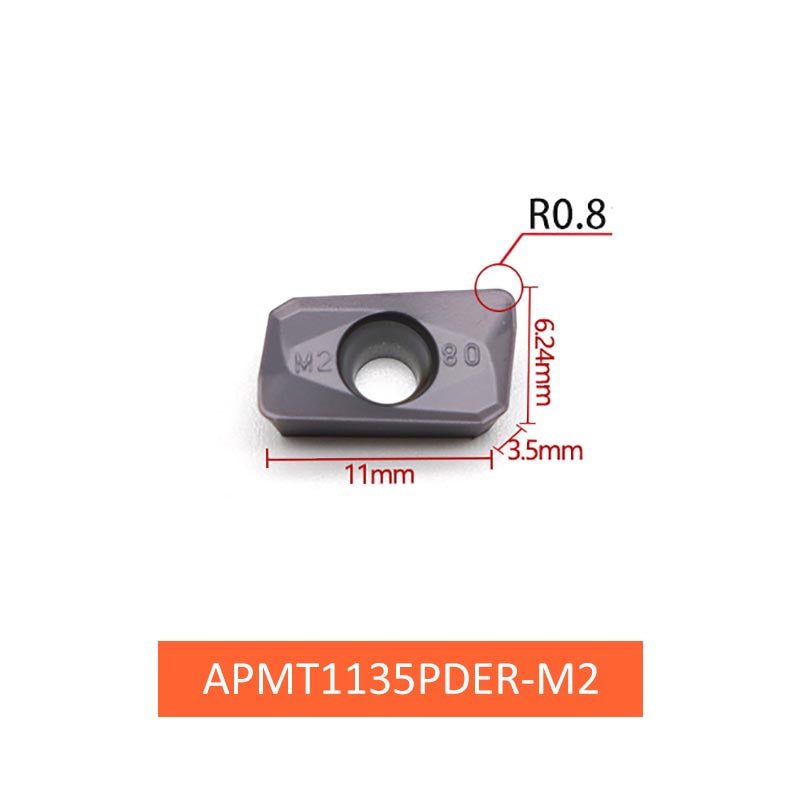 CNC Milling Inserts APMT1135PDER/1604PDER-M2 for Fine Finishing - Da Blacksmith