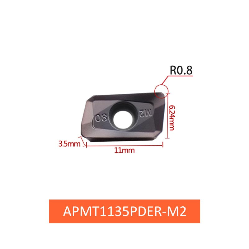 CNC Milling Inserts APMT1135PDER/1604PDER-M2 for Fine Finishing - Da Blacksmith