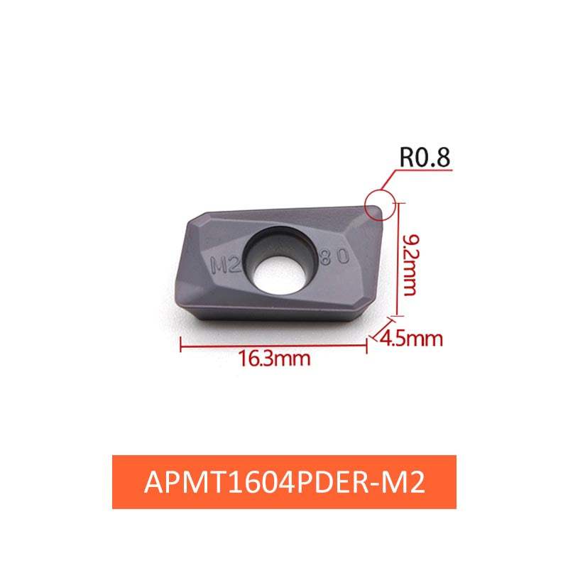 CNC Milling Inserts APMT1135PDER/1604PDER-M2 for Fine Finishing - Da Blacksmith