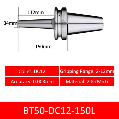 BT50-DC12-150L Collet Chuck High Precision Pull-back High-speed with Extended Shank Anti-Interference - Da Blacksmith