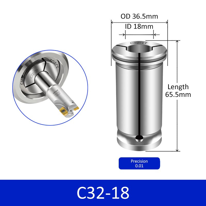 C32-18 High Precision Collet C32 Series - Da Blacksmith