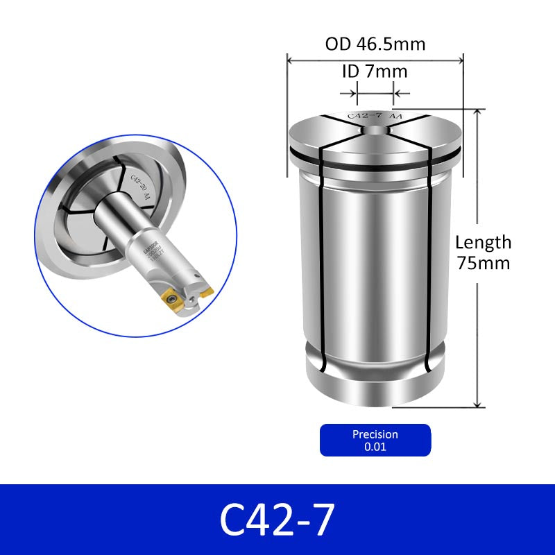 C42-7 Powerful CNC Milling Tool Holder Collet - Da Blacksmith