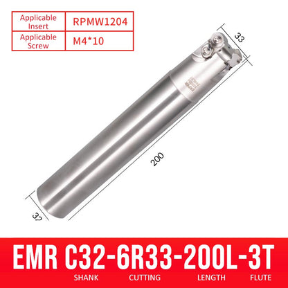 EMR C32-6R33-200-3T CNC Milling Cutter Tool Holder Ball Nose Milling Cutter Shank Anti-vibration - Da Blacksmith