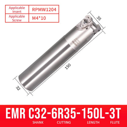 EMR C32-6R35-150-3T CNC Milling Cutter Tool Holder Ball Nose Milling Cutter Shank Anti-vibration - Da Blacksmith