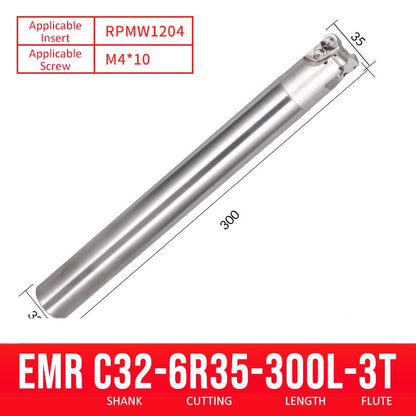 EMR C32-6R35-300-3T CNC Milling Cutter Tool Holder Ball Nose Milling Cutter Shank Anti-vibration - Da Blacksmith