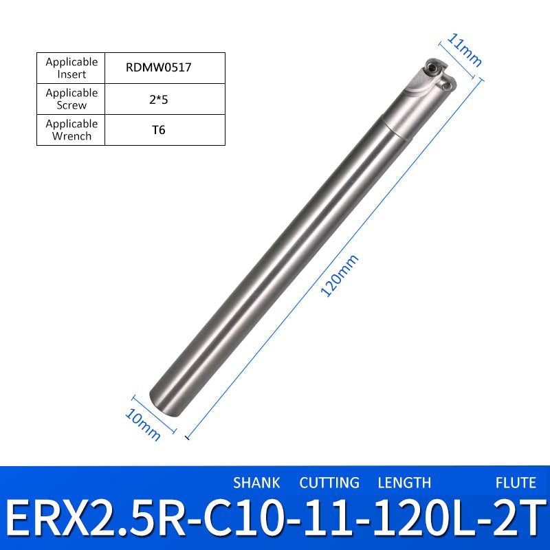 ERX 2.5R-C10-11-120-2T Machining Center Milling Cutter Tool Holder for Small Parts - Da Blacksmith