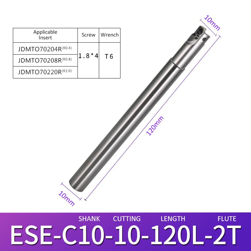 ESE C10-10-120-2T Machining Center Milling Cutter Tool Holder for Small Parts - Da Blacksmith