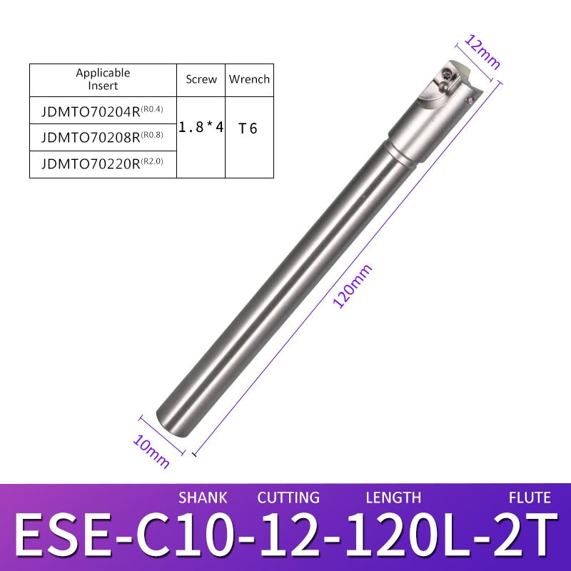 ESE C10-12-120-2T Machining Center Milling Cutter Tool Holder for Small Parts - Da Blacksmith