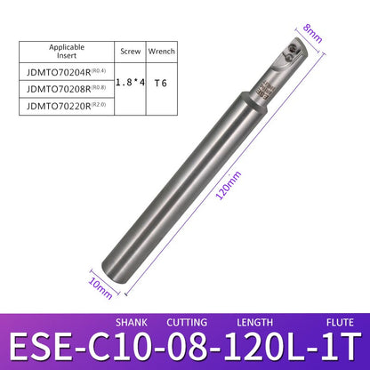 ESE C10-8-100-1T Machining Center Milling Cutter Tool Holder for Small Parts - Da Blacksmith