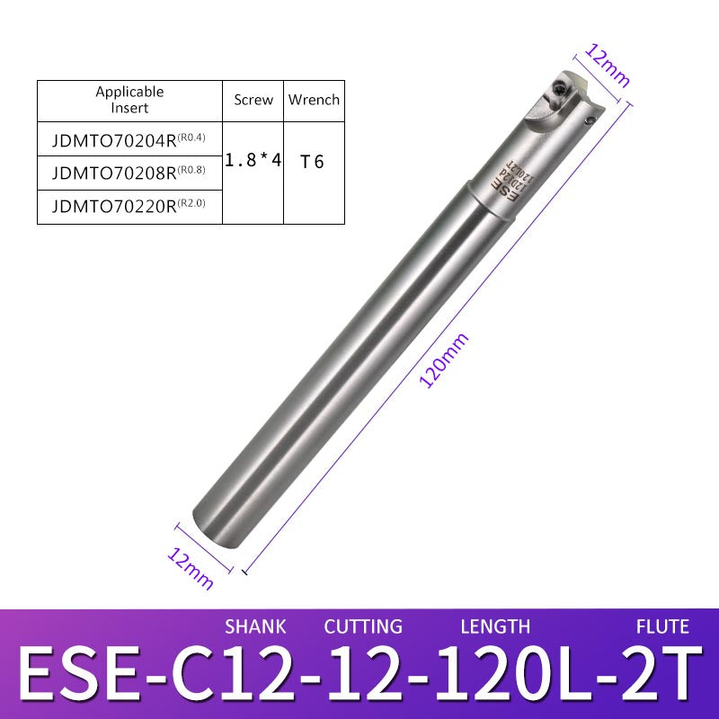 ESE C12-12-120-2T Machining Center Milling Cutter Tool Holder for Small Parts - Da Blacksmith