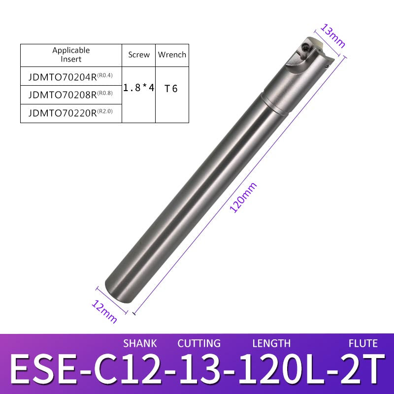 ESE C12-13-120-2T Machining Center Milling Cutter Tool Holder for Small Parts - Da Blacksmith