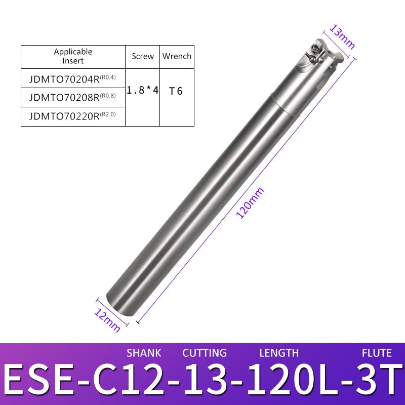 ESE C12-13-120-3T Machining Center Milling Cutter Tool Holder for Small Parts - Da Blacksmith