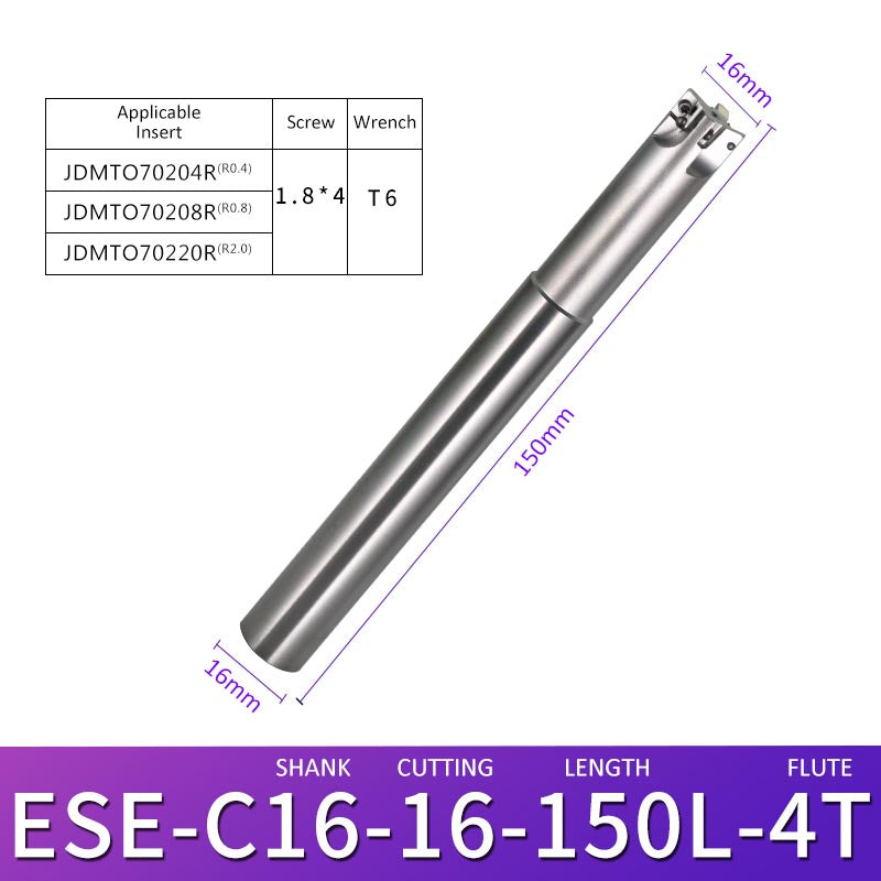 ESE C16-16-150-4T Machining Center Milling Cutter Tool Holder for Small Parts - Da Blacksmith