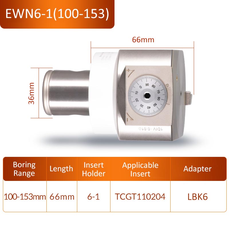 EWN6-1(100-153) Fine Boring Cutter Tuning Head Adjustable Tool Holder - Da Blacksmith