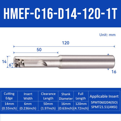 HMEF Square End Countersink Boring Tool Holder HMEF-C16-D14-120-1T - Da Blacksmith