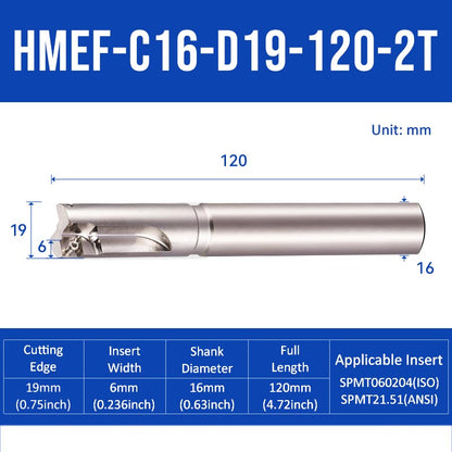 HMEF Square End Countersink Boring Tool Holder HMEF-C16-D19-120-2T - Da Blacksmith