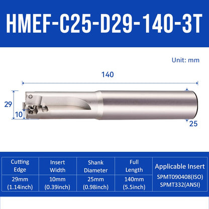 HMEF Square End Countersink Boring Tool Holder HMEF-C25-D29-140-3T - Da Blacksmith