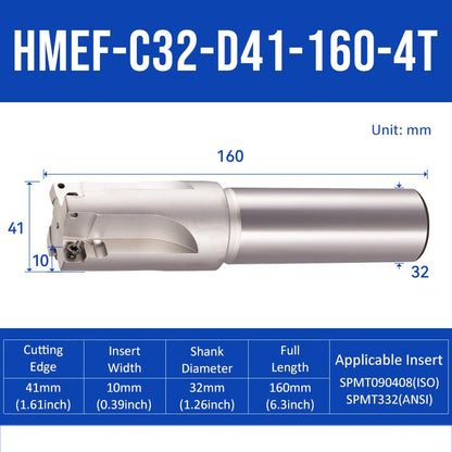 HMEF Square End Countersink Boring Tool Holder HMEF-C32-D41-160-4T - Da Blacksmith