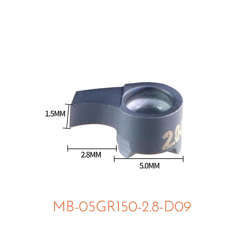 MB-05GR100/150/200 Internal Grooving Inserts for Min Diameter 9mm - Da Blacksmith