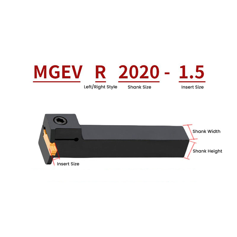 MGEVR/MGEVL1616-3 External Grooving Toolholder