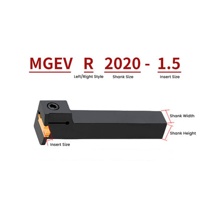 MGEVR/MGEVL1616-1.5 External Grooving Toolholder