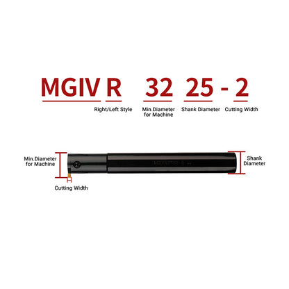 MGIVR/MGIVL3125-1.5 Internal Grooving Toolholder