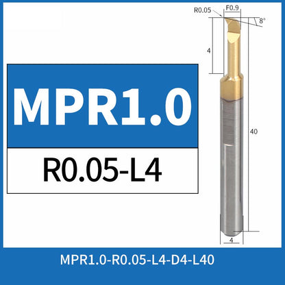 MPR1-R0.05-L4 CNC Solid Carbide I.O. Profile Boring Bar Internal Turning