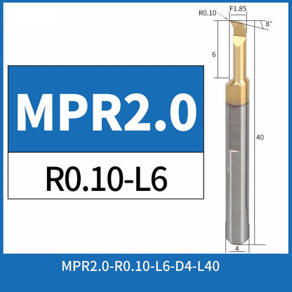 MPR2-R0.1-L6 CNC Solid Carbide I.O. Profile Boring Bar Internal Turning