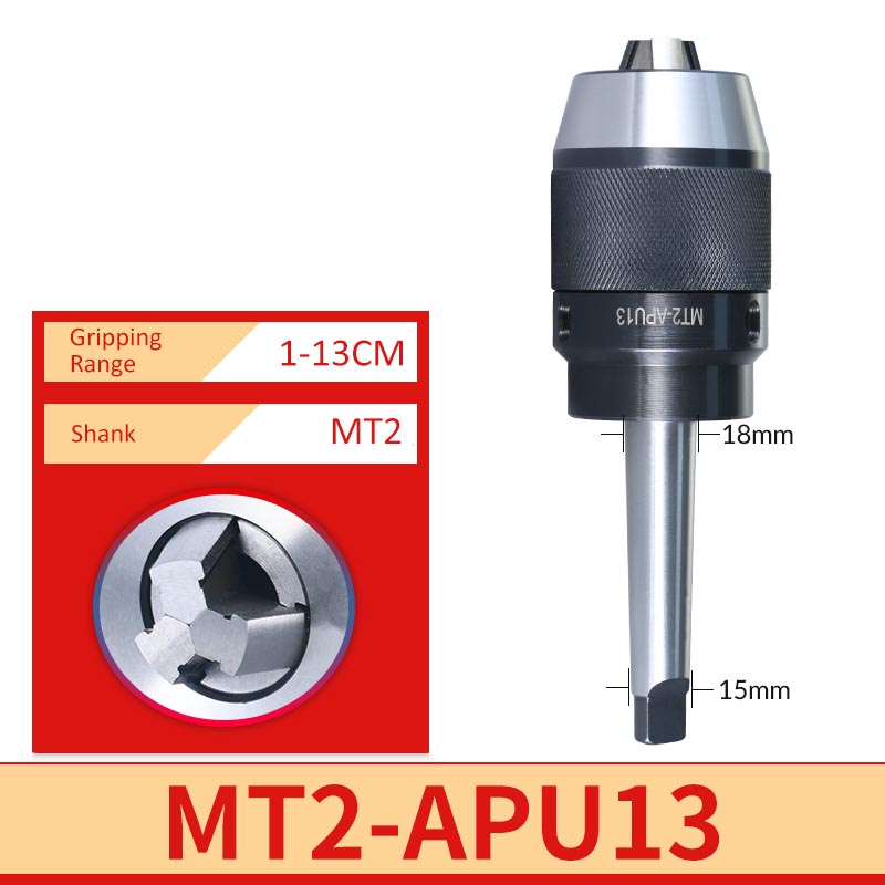 MT2-APU13 Milling Machine Self Tightening Drill Chuck - Da Blacksmith