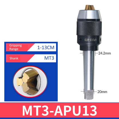 MT3-APU13 Milling Machine Self Tightening Drill Chuck - Da Blacksmith