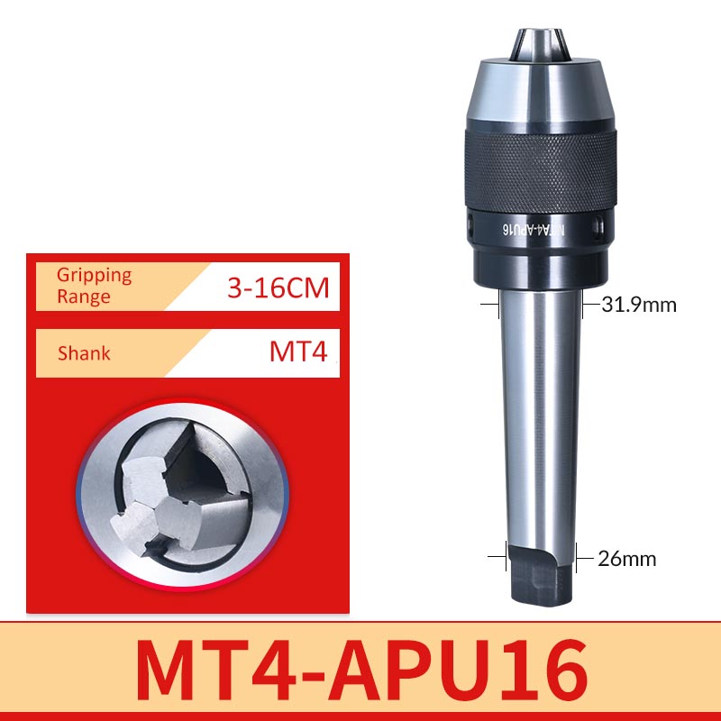 MT4-APU16 Milling Machine Self Tightening Drill Chuck - Da Blacksmith