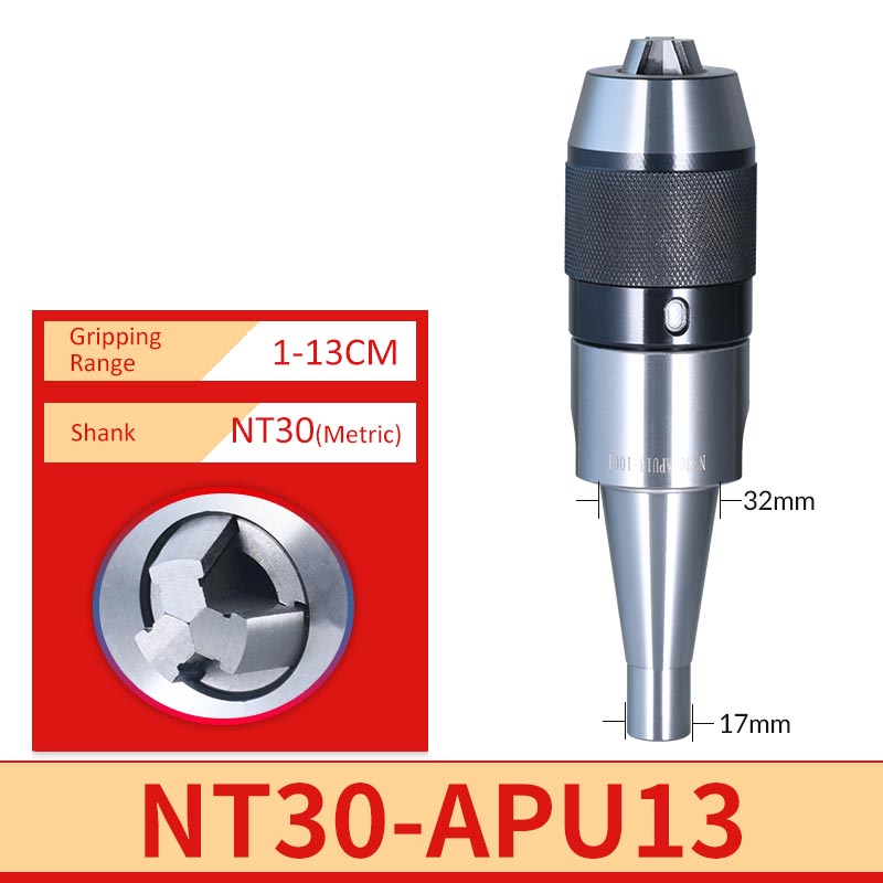 NT30-APU13 Milling Machine Self Tightening Drill Chuck - Da Blacksmith