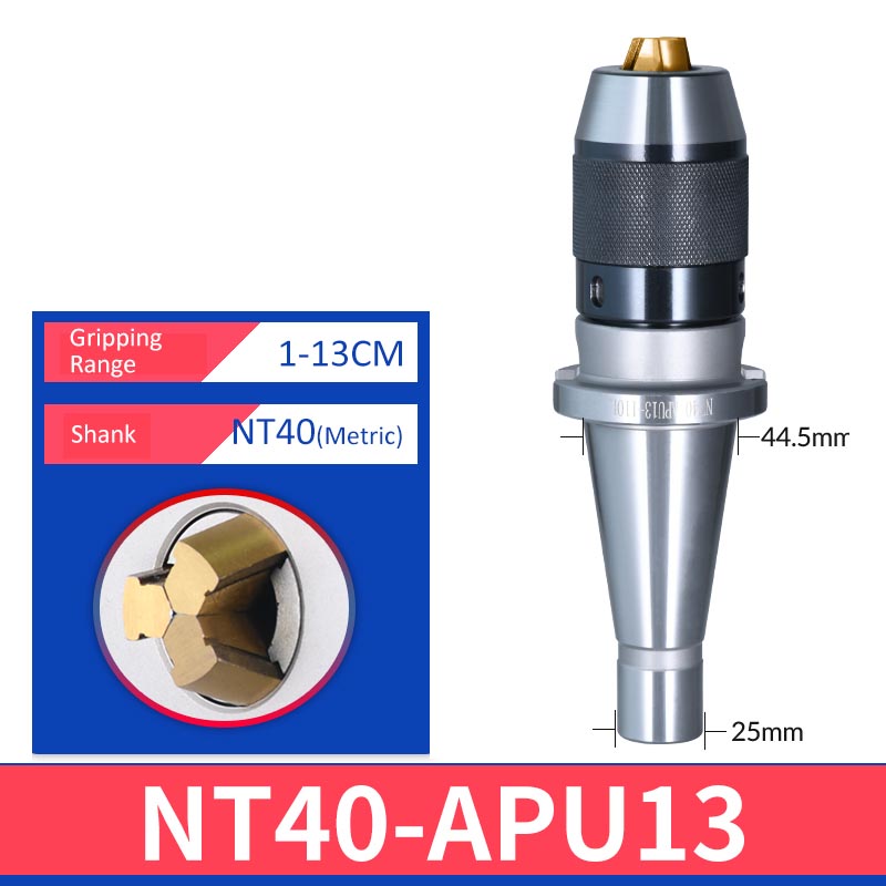 NT40-APU13 Milling Machine Self Tightening Drill Chuck - Da Blacksmith