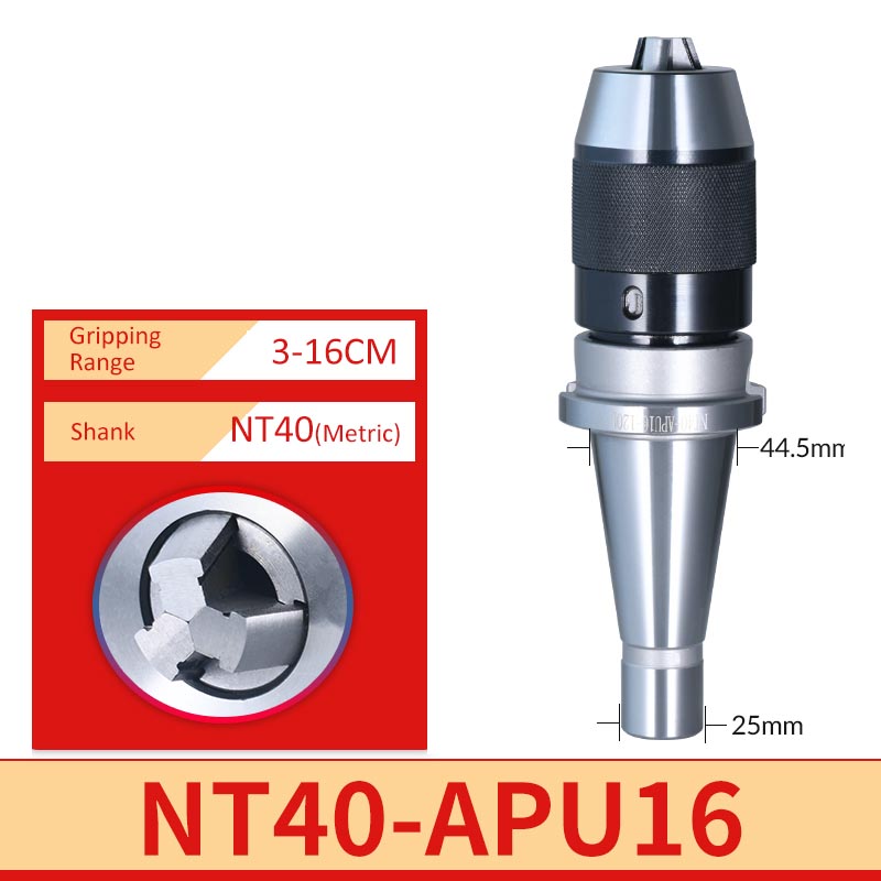 NT40-APU16 Milling Machine Self Tightening Drill Chuck - Da Blacksmith