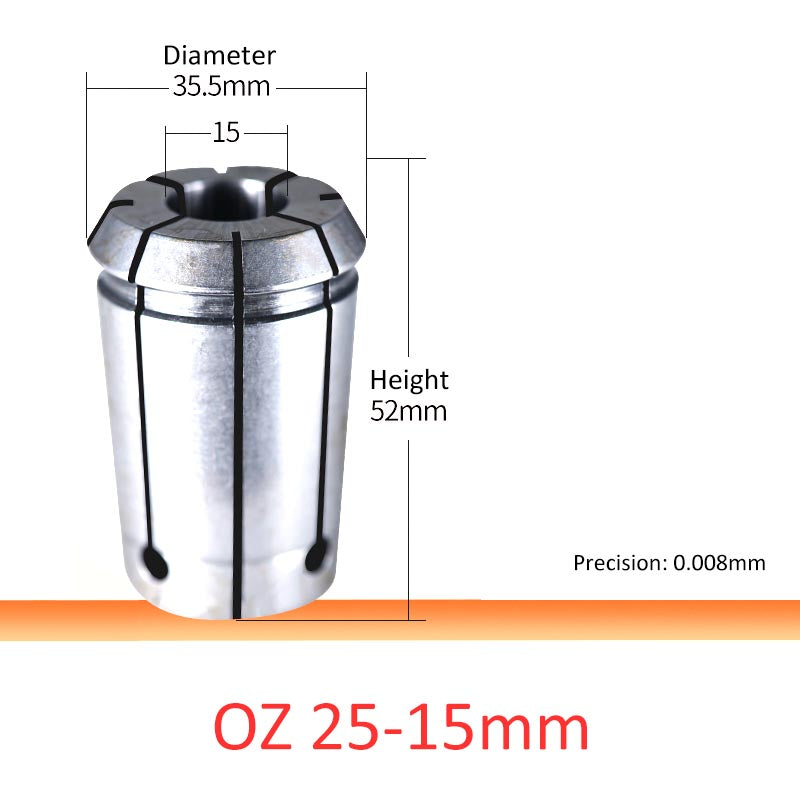 OZ25-15 High Accuracy OZ25 Collet Gripping Range 3-25mm - Da Blacksmith