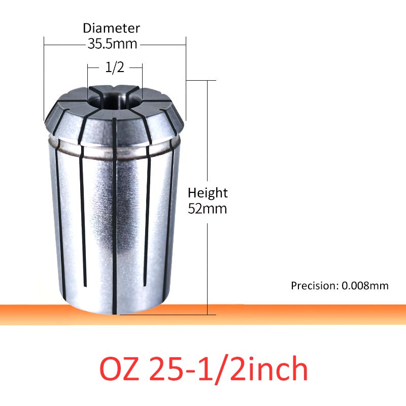 OZ25-1/2 High Accuracy OZ25 Collet Gripping Range 3-25mm - Da Blacksmith